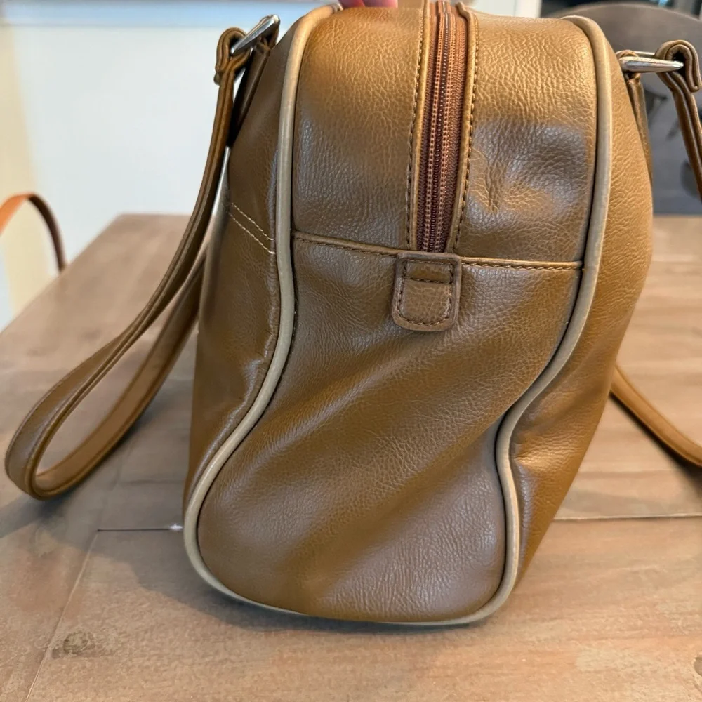 Vintage Fossil Y2K yellow /Brown shoulder strap bag Leather - Picture 7 of 16